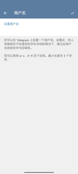 Telegeram纸飞机软件如何更改用户名昵称